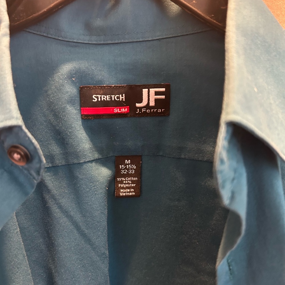 JF J.Ferrar Men's Blue Shirt